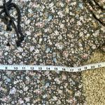 Maurice's 🦋  Floral Short Sleeve Puff Sleeve Blouse T-Shirt Large Lace Up Top Photo 8