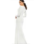 Mac Duggal Ieena‎ By  Style No. 26554 White Size 10 Maxi Photo 1