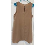 Sleeveless‎ Mini Dress Casual Tank Top Basic Everyday Dress Tan Size L Photo 2