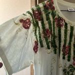 Anvil FINAL MARKDOWN White Short Sleeve Tee swimsuit coverup 100% Cotton Photo 3