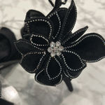 Gianni Bini Karmello Velvet Flower Ankle Strap Black Platform Heels Photo 7