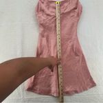 Princess Polly  “Fiery” Satin Slip Cowl Neckline Mini Dress Photo 4