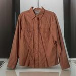 Rockies Maroon Brown Geo Print Pearl Snap Long Sleeve Western Shirt Womens XL Photo 1