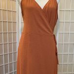 Nine West Wrap Dress in Burnt Orange, size XL Photo 1