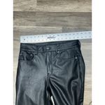 American Eagle  Faux Leather Super Hi-Rise Flare Pants Size 10 Black 30x32 *MINT Photo 6
