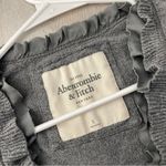 Abercrombie & Fitch  Cardigan Sweater ruffle open womens Gray (small) y2k vintage Photo 1