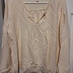 LC Lauren Conrad  beige blouse size xl Photo 0