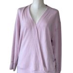 Athleta NWOT ORCHID PINK PURANA V-NECK WRAP SWEATSHIRT SWEATER Photo 4