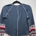 H&M Tribal Aztec Womens Cropped Sweater Small Stretch Cotton Boho Festival Western Photo 4