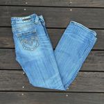 Y2K ReRock for Express Distressed Light Wash Blue Low Photo 0