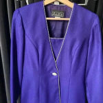Alex Evenings ROYAL BLUE MOTHER OF THE BRIDE DRESS AND JACKET WITH JEWELS 10P Photo 1