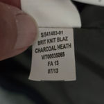 Gap  Grey Blazer Navy Trim Blazer Size 12 Old Money Preppy Academia Classic Photo 9