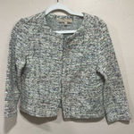 Philosophy Woman's Multi Colored Tweed Blazer with Hook and Eye Front Closure Photo 0