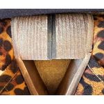 A Rider Girl Cheeta Ankle Boots Size 6 Slip On Ankle V Cut Stacked Leath… Photo 10