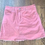 These Three Boutique Distressed Mauve Skirt Photo 0