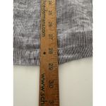 Tahari  Linen Blouse Size 1X  Blue Pinstripe Tunic Side Buttons Comfort Coastal Photo 7