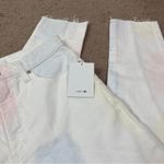 joe's jeans  | The Charlie Tonica High Rise Skinny Crop White Multi Pastel Jeans Photo 1