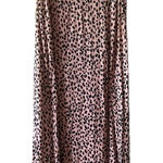 Vera Wang Simply Vera  Brown Leopard Print Ombre Dip‎ Dye Maxi Dress Sleeveless Photo 0