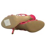 Nine West  Hot Pink Vegan Leather Strappy High Heel Sandals Stiletto Sz 10 Womens Photo 8