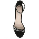Chinese Laundry  8.5 Black Rhinestone Heels Sandals Ankle Strap Holiday Glam NEW Photo 4