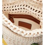 STAUD $395 Anita Leather Trimed Fruit Crochet Bucket Bag NEW Photo 2