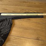 Chico's Black & Brown Shirt Sheer Sleeves Size 2 Business Casual Cottage Office Photo 7