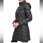 Charter Club  Packable 3/4 Length Puffer Hooded Jacket Marine L NWT Photo 2