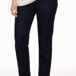 Eileen Fisher Dark Wash Straight Leg Jeans Women’s Size 14 Organic Cotton Photo 0