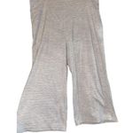 Lululemon Wide Leg Cropped Pants Womens 20 Gray Align Super High Rise Nulu Yoga Photo 0