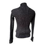 Lululemon Run Briskly 1/2 Zip Top Jacquard Black White Thumbhole, Sz 4 Photo 6