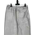 WAYF Metallic Leather Faux Leather Midi Skirt size Small High Waisted 5 Pocket Photo 5