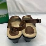 Easy Street  Slingback Sandals Die Cut Leather Uppers 9‎ Kaley Tan Brown New Photo 4