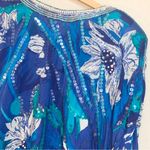 Neiman Marcus Vintage Judith Ann  Beaded and Sequin Silk Tie Waist Blouse Size M Photo 6