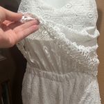 J.O.A. white lace open back romper Photo 3