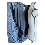 INTL Details Women's Black Hooded Packable Windbreaker Parka Jacket Size XXL Blue Photo 5