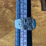Natural Nevada Turquoise Sterling Silver Ring Size 7 Blue Photo 7