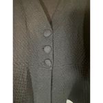 Style & Co Black Ruched Sleeve Button Front Knit Cardigan Women Sz L Photo 3