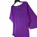Talbots Sweater Dress Women XL Purple Merino Wool Blend Smart Casual Modern Luxe Photo 2