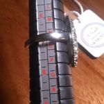 Peridot Color Swarovski Crystal Stainless Steel Celestial Fern Ring (Size 7) Photo 2