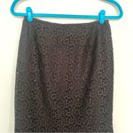 Drama Black Eyelet Floral Pencil Skirt Size 4 Photo 1
