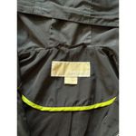 Michael Kors  Women's Jacket‎ Black Jacket Hooded Gold Zippers Logo Sz Small Photo 4
