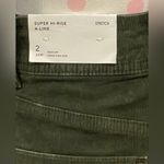 American Eagle AE Super Hi-Rise A-Line Green Corduroy Mini Skirt - Sz 2 -NWT Photo 11