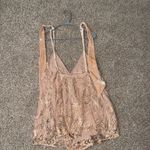 Free People Swingin' It Romper Champagne Photo 3