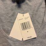 Juicy Couture Grey Y2K Style Crown Long Sleeve Thermal Ribbed Top Women Med NWT Photo 4