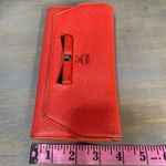 MCM  tri fold‎ wallet with bow, orange Photo 11