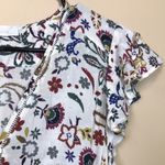 Olivaceous Women’s Boho Floral Print Swiss Dot Flutter Sleeve A-Line Mini Dress Photo 2