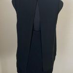 Naked Zebra Size Medium Black Blouse Top Photo 3