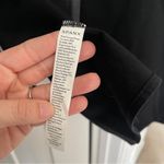 Spanx NWT DRAPE FRONT JACKET black faux leather open front snap Photo 7