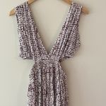Charmed Hearts  Cutout sides purple & white maxi dress Photo 5