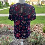 Trina Turk Floral Embroidered Short Sleeve Rochelle Top Photo 5